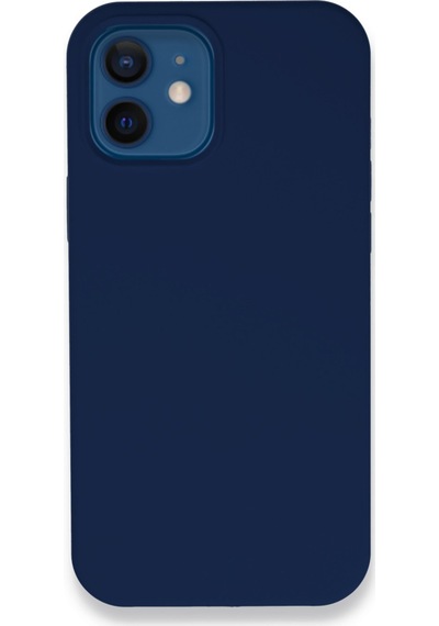 Apple Uyumlu   iPhone 12 Kılıf Lansman Legant Silikon - Lacivert