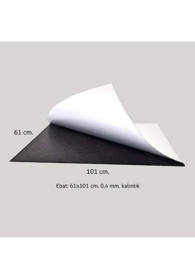 Yapışkanlı Magnet Tabaka 61x101 Cm. 0,4 Mm. Özel Yapışkanlı Diğer