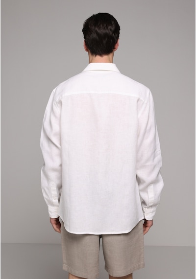 Colin's Colins Regular Fit Shirt Neck Düz Erkek Beyaz Uzun Kol Gömlek Cl1080090 Q1.v1 Wht