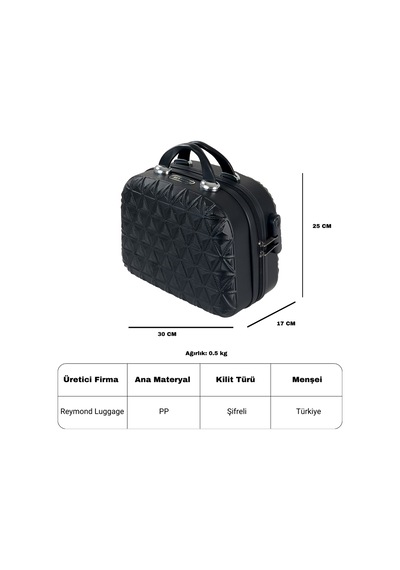 Reymond Luggage Piramit Abs Makyaj Valizi