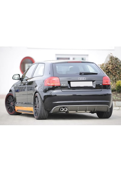 Audi A3 Sd 8P Piona Black S3 Difüzör 2008 - 2013 Sol Çiftli