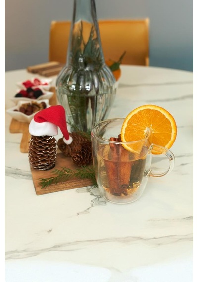 Chado - Çift Cidarlı Cam Çay Bardağı 300ml