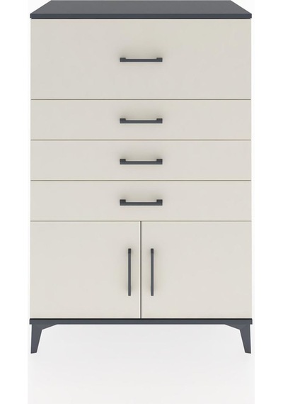 Hyperion Dolap 4 Çekmeceli 2 Kapaklı 88x44x134 Antrasit-aytaşı Antrasit Hyperion Dolap 4 Çekmeceli 2 Kapaklı 88x44x134 Antrasit-aytaşı Antrasit