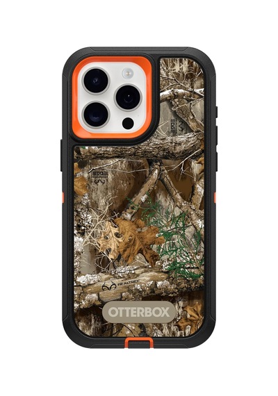 15 Pro Max Yalnızca Serisi Kılıf - Realtree Edge Parlak Turuncu/siyah/rt Kenar , Sağlam Ve Dayanıklı, Bağlantı Noktası Korumalı, Kılıf Klips Desteği İçerir