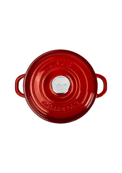 Döküm Yuvarlak Tencere Döküm Demir Kapak New Heritage Serisi Çap 26cm. Kırmızı Belirtilmemiş