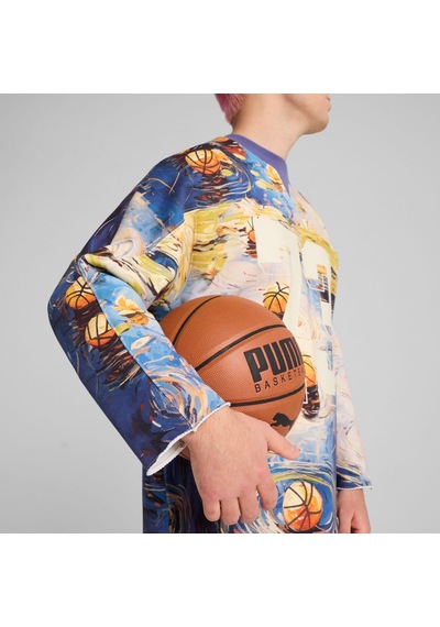 Puma Dylan Exhıbıt Hockey-ınspıred Erkek Basketbol Sweatshırt 630293 01 Mavi