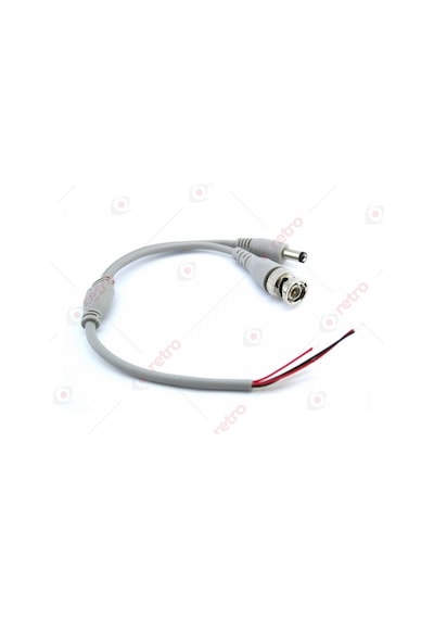 Hazır Kablolu Bnc Ve Power Jack Dc Kablo 10Lu 30Cm