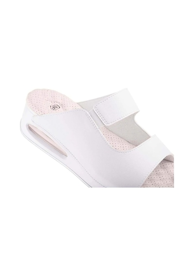 Muya Beso 35201 Anatomik Airmax Memory Foam Kadın Terlik Beyaz Beyaz