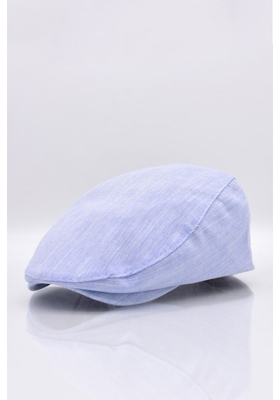Külah Açık Mavi Kasket Pamuklu London Flat Cap Şapka Açık Mavi Standart