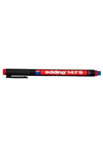 Edding 147 S Çok Amaçlı Permanent Kalem Kırmızı