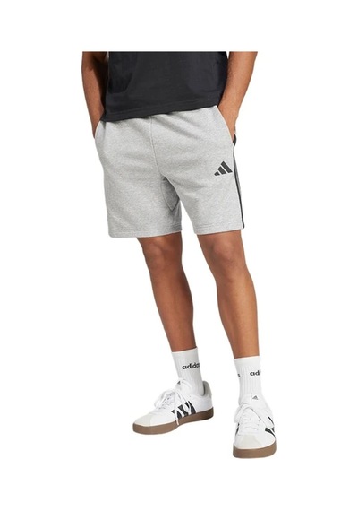 Adidas Je6419 M 3s Ft Sho Essential 3-stripes French Terry Şort Gri