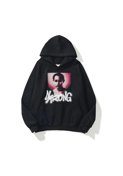 Startmore Unisex Strong Sweatshirt Hoodie Siyah Siyah