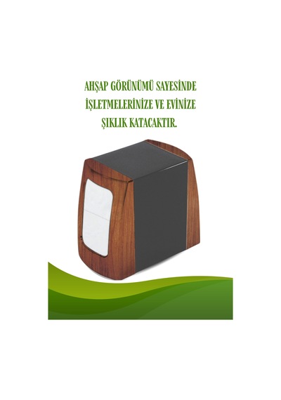 Grimorlife 2 Adet Ahşap Detaylı Çift Taraflı Yaylı Peçetelik Kafe Restaurant Lokanta Büfe Otel Peçetelik Diğer