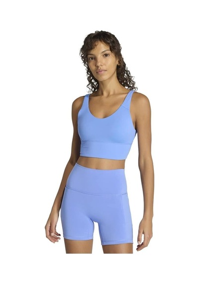 Adidas W 3ss Ess Ms Kadın Mavi Sporcu Sütyeni Hz0873