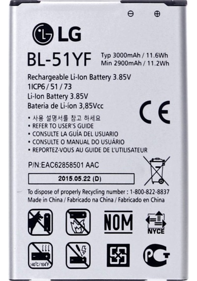LG Uyumlu G4 Stylus H542 Bl-51Yf Batarya Pil 3000 Mah