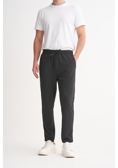 Cazador Regular Fit Viskon Karışımlı Kalın Pike Pantolon Antrasit