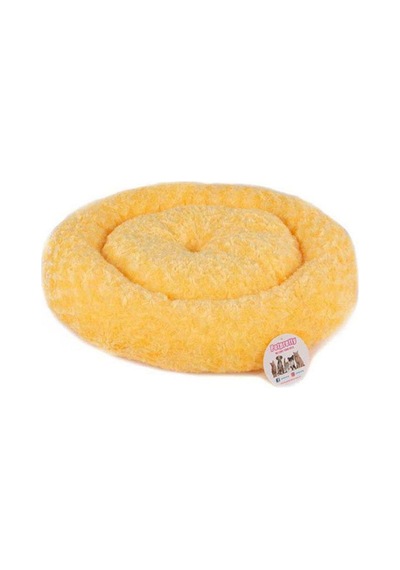 Pet Pretty Simit Yatak Peluş Sarı 55x55cm