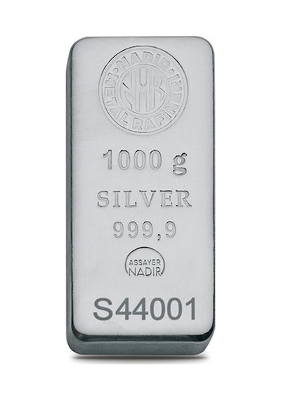 Nadir 1000 Gram Külçe Gümüş