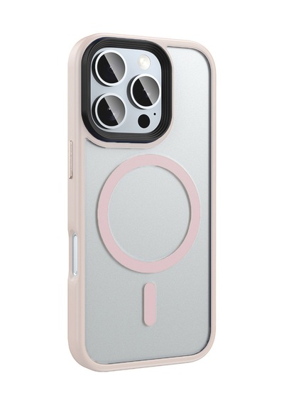 Apple Uyumlu iPhone 16 Pro Max Kılıf Magsafe Destekli Kamera Yükseltili Mat Parmak İzi Tutmayan Silikon Celikaksesuar Siyah