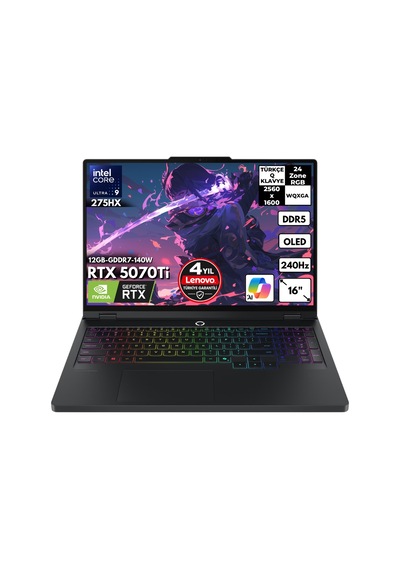 Lenovo Legion Pro 5 16IAX10H 83LU004ETRHMF12 Ultra 9 275HX 40 GB 4 TB SSD RTX5070Ti 16" Free Dos Dizüstü Bilgisayar