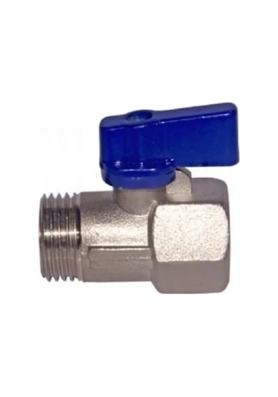 Mini Küresel Vana Erkek Dişi Mavi 3/8