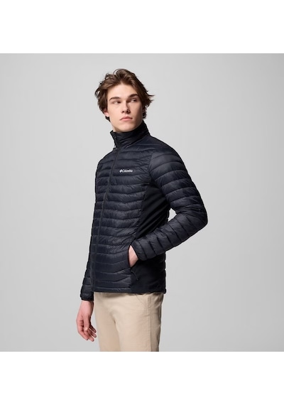 Columbia Powder Pass Hybrid Jacket Erkek Şişme Mont 2134141010 Siyah
