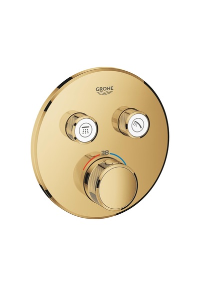 Grohe Grohtherm Smartcontrol Çift Valfli Akış Kontrollü Ankastre Termostatik Duş Bataryası 29119Gl0 Altın