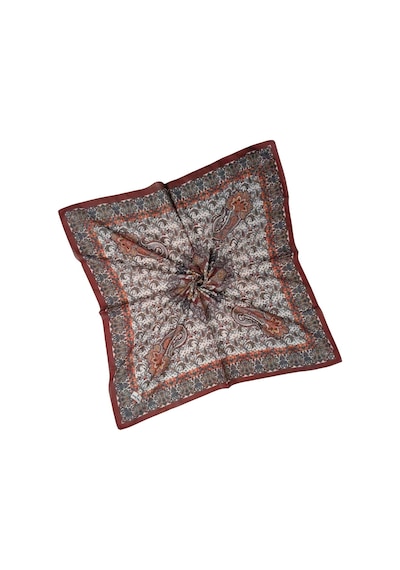 Mim Eşarp Prime Pamuk Etnik Desenli Eşarp 90x90 Cm Acı Kahve