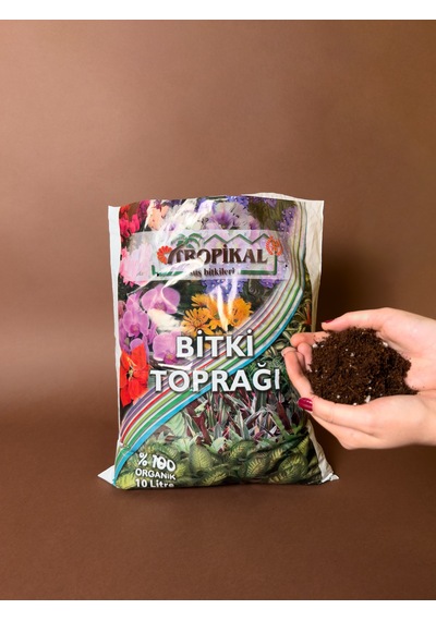 Bitki Toprağı 10 Litre %100 Organik İç Ve Dış Mekan Saksı Toprağı 10 L