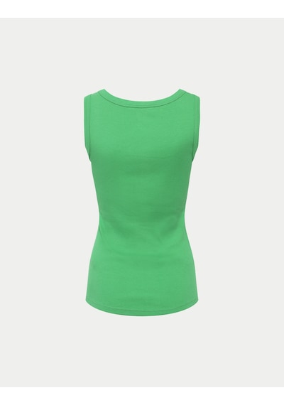 Marks & Spencer Pamuk Karışımlı Ribana Slim Fit Atlet Yeşil