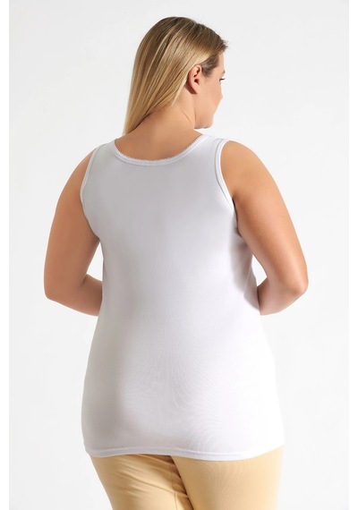Tutku Tkd0142 Kadın Kroşetalı Atlet Beyaz