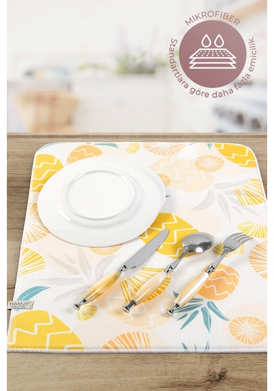 Bulaşık Kurutma Matı 42x50 Cm Pedi Kurulama Bezi Örtüsü Mf-071