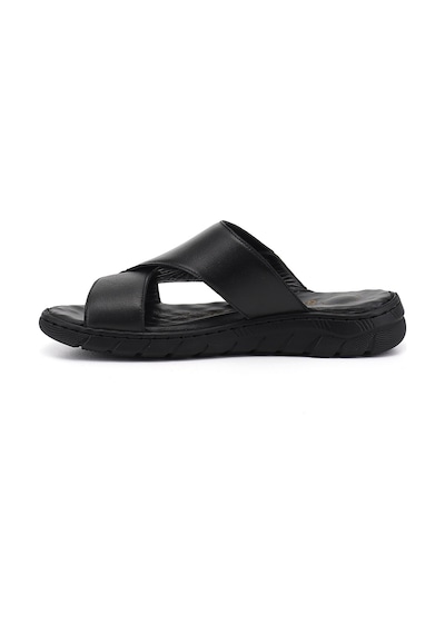 Diğer Erkek Siyah Hakiki Deri Comfort Terlik Dyma83242827