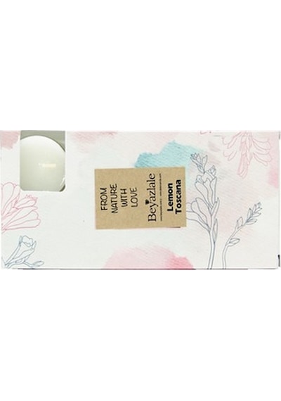 Kokulu Tealight Mum 8'Li Limon