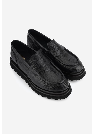 Valmenti Erkek Hakiki Deri Siyah Loafer Ayakkabı 1068 9111 Erk Ayk Sk26-27 Sıyah