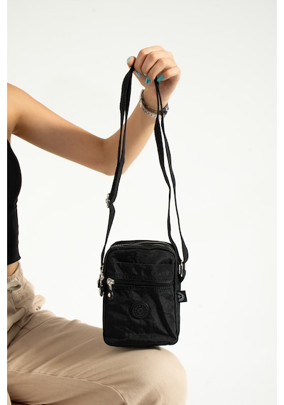 Nemo Bags Siyah Unisex Telefonluk, Cüzdan, Kartlık, Çapraz Askılı Omuz Çantası, 18x13cm Siyah