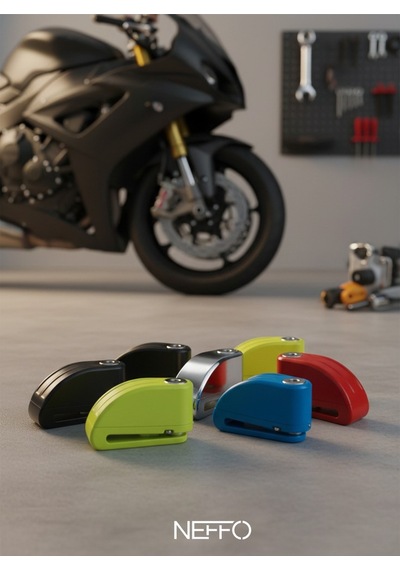 Alarmlı Motosiklet Disk Kilidi Suya Dayanıklı 110 Db Güçlü Alarm Çelik Güvenlik Kilidi