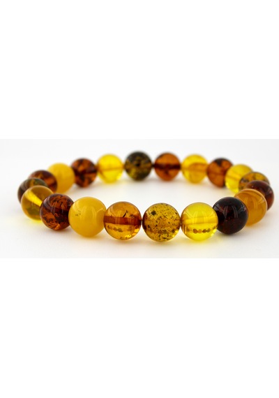 Kehribar Bileklik Kure Tasarım Ambergold Blk23-96 Çok Renkli