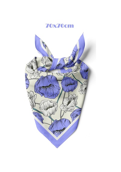 Mina Desen 70 70cm Bandana/fular Çok Renkli