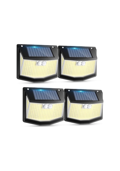 Güneş Enerjili Solar Led Bahçe Lambası Seti 248 Led 4lü Paket