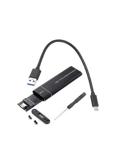 Usb 3.1 type c to PCI-e m.2 NVME SSD harici taşınabilir kutu