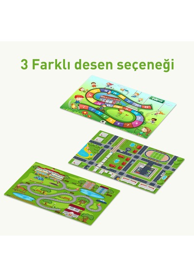 Carpdress Sayı Desenli Kaydırmaz Oyun Halısı 100 X 150 Cm