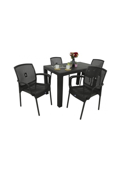 Mandella Elit 70x120 4 Kişilik Defne Koltuk Masa Takımı Eko Kahve Mandella Elit 70x120 4 Kişilik Defne Koltuk Masa Takımı Eko Kahve