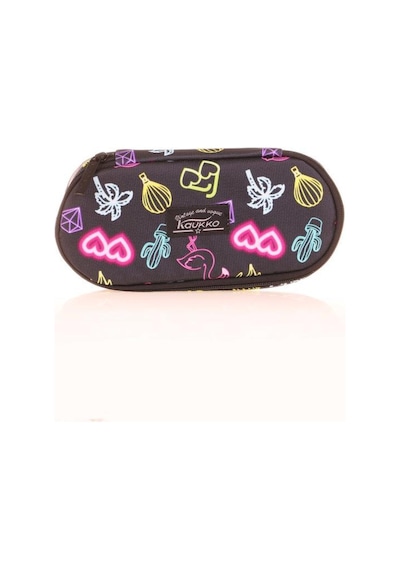 Kaukko Nature Özel Bölmeli Kalem Çantası Neon Art K2637