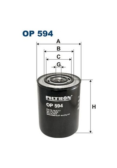 Fıltron Op594 Yag Fıltresı Master Ducato Jumper Daıly Movano Boxer Trafıc Mascott 2,5d / 2,8