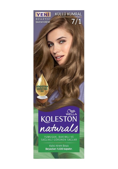 5 Adet Koleston Naturals Saç Boyası 7/1 Küllü Kumral 135 Ml