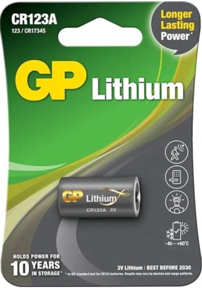 Gp Lithium Pil 3v Lityum Cr123a