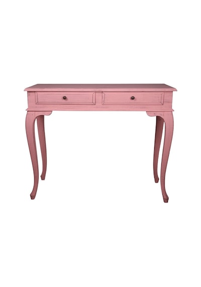 Roys Ahşap 100 Cm Çekmeceli Pembe Eskitme  Dresuar Ahşap