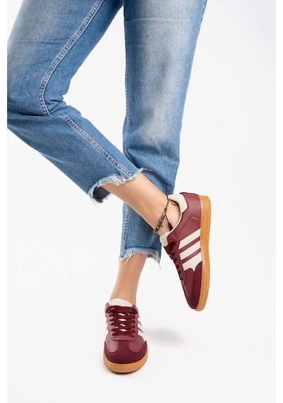 Kadın Bordo Günlük Rahat Taban Spor Ayakkabı Bordo