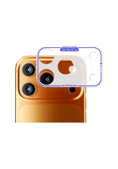 Apple Uyumlu   iPhone 17 Pro Mohseven Pet Film Kamera Çerçeve Koruyucu Şeffaf